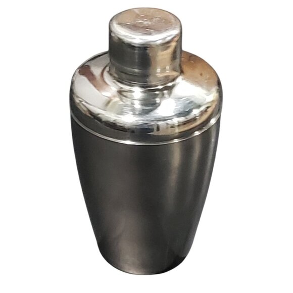 Vintage MCM Martin Cocktail Shaker Style Stainless Steel Silver Barware - Picture 1 of 9